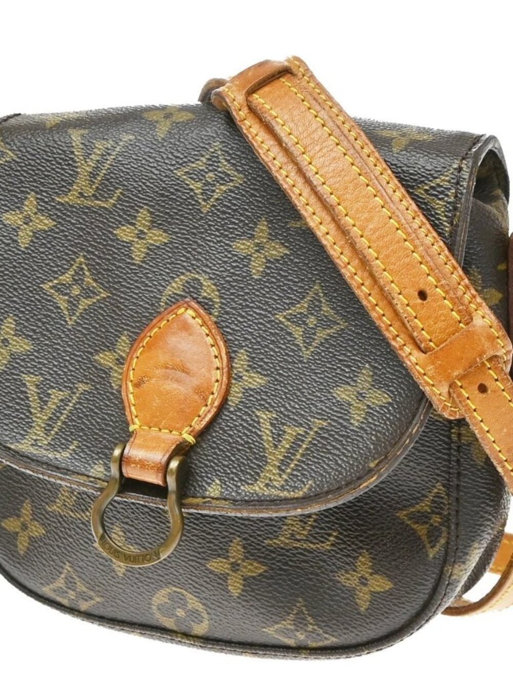LOUIS VUITTON Mini Saint Cloud Shoulder Bag Monogram Leather BN M51244 80KD728